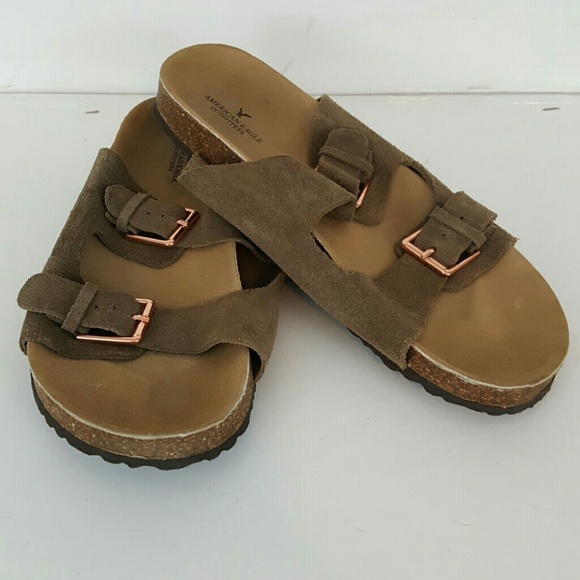 double buckle sandals mens
